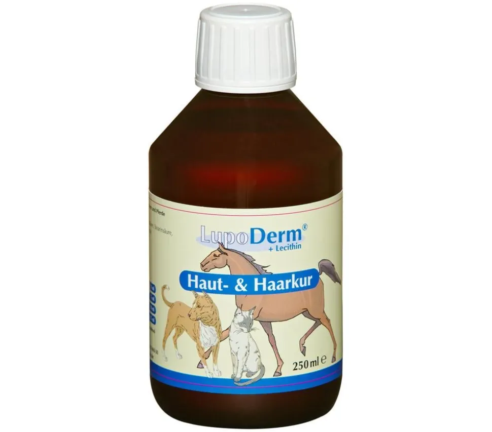 LUPOSAN Ergänzungsfutter für Hunde, Katzen & Pferde LupoDerm Haut- & Haarkur, 250 ml