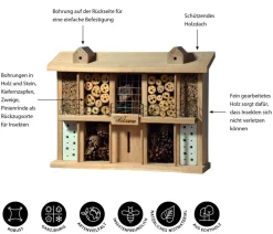 LUXUS-INSEKTENHOTELS Insektenhotel Landsitz Superior, ca. B47/H34/T12,5 cm