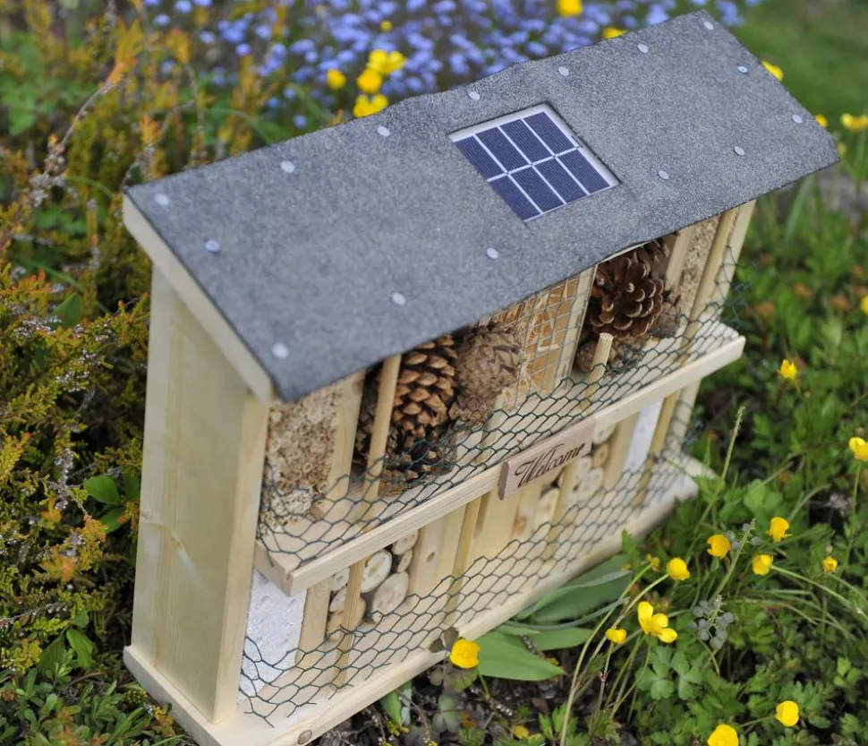 LUXUS-INSEKTENHOTELS Solar-Insektenhotel Landsonne, ca. B47/H34/T12,5 cm