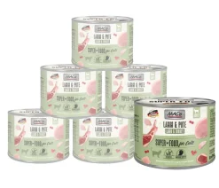 MAC's CAT Nassfutter für Katzen Fleischmenü, 6 x 200 g