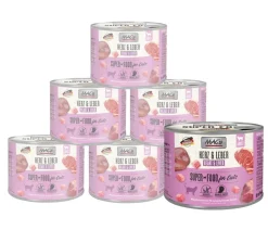 MAC's CAT Nassfutter für Katzen Fleischmenü, 6 x 200 g