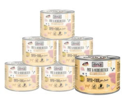 MAC's CAT Nassfutter für Katzen Fleischmenü, 6 x 400 g