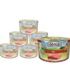 MAC's CAT Nassfutter für Katzen Fleischmenü, 6 x 400 g