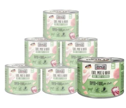 MAC's CAT Nassfutter für Katzen Fleischmenü, 6 x 200 g