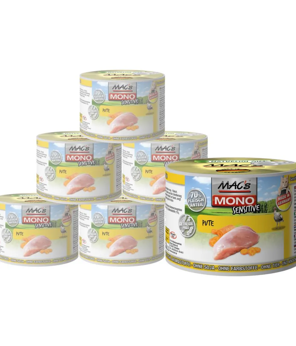 MAC's CAT Nassfutter für Katzen Sensitive, 6 x 200 g/400 g