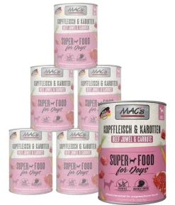 MAC's DOG Nassfutter für Hunde, 6 x 800 g