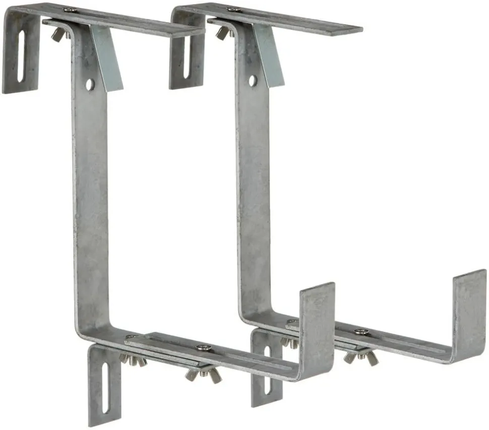 Metall-Blumenkastenhalter Profi für den Balkon, 2 Stück