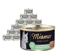 Miamor Nassfutter für Katzen Feine Filets in Jelly, 24 x 100 g