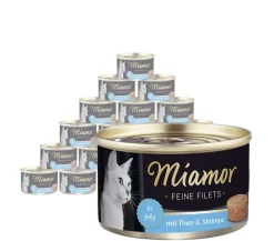 Miamor Nassfutter für Katzen Feine Filets in Jelly, 24 x 100 g