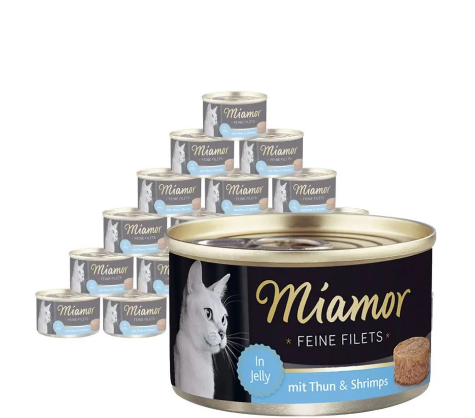 Miamor Nassfutter für Katzen Feine Filets in Jelly, 24 x 100 g