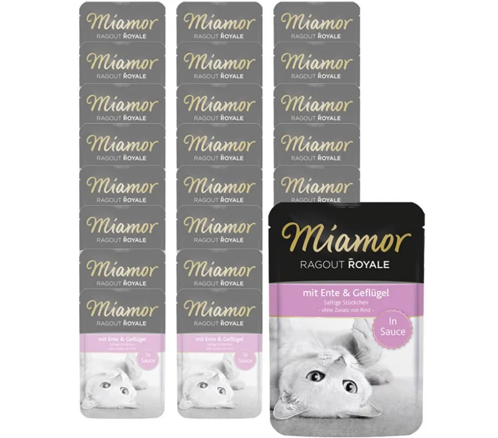 Miamor Nassfutter für Katzen Ragout Royale in Sauce, 22 x 100 g