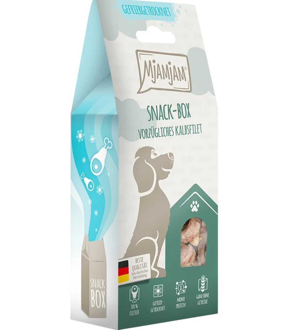 MjAMjAM® Hundesnack Snack-Box vorzügliches Kalbsfilet, Adult, 70 g