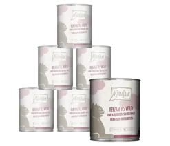 MjAMjAM® Nassfutter für Katzen herzhaftes Wild & Kaninchen, Adult
