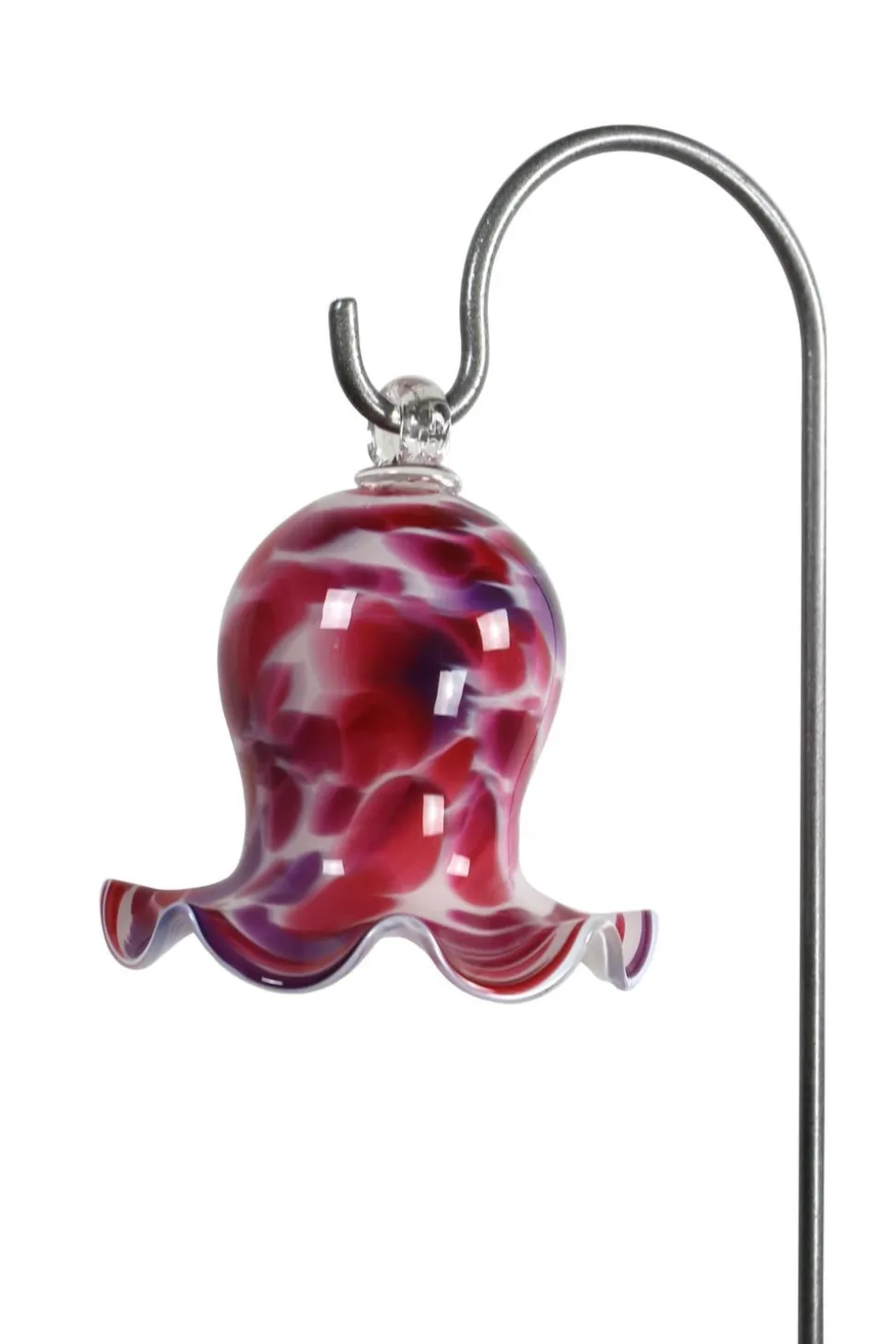 MP Glaszauber Glas-Miniglocke mit Stab, ca. Ø8/H65 cm