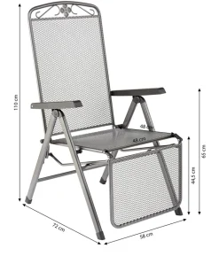 MWH Metall-Relaxsessel Savoy