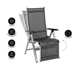 MWH Relaxsessel Elements, silber