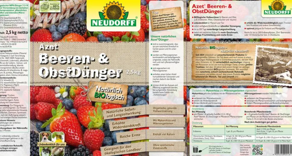 Neudorff® Azet® Beeren- und Obstdünger