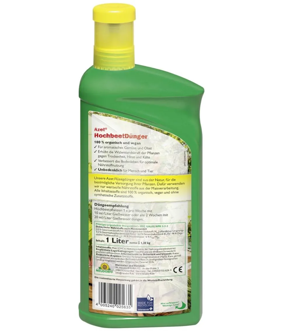 Neudorff Azet® Hochbeet Dünger, flüssig, 1 l