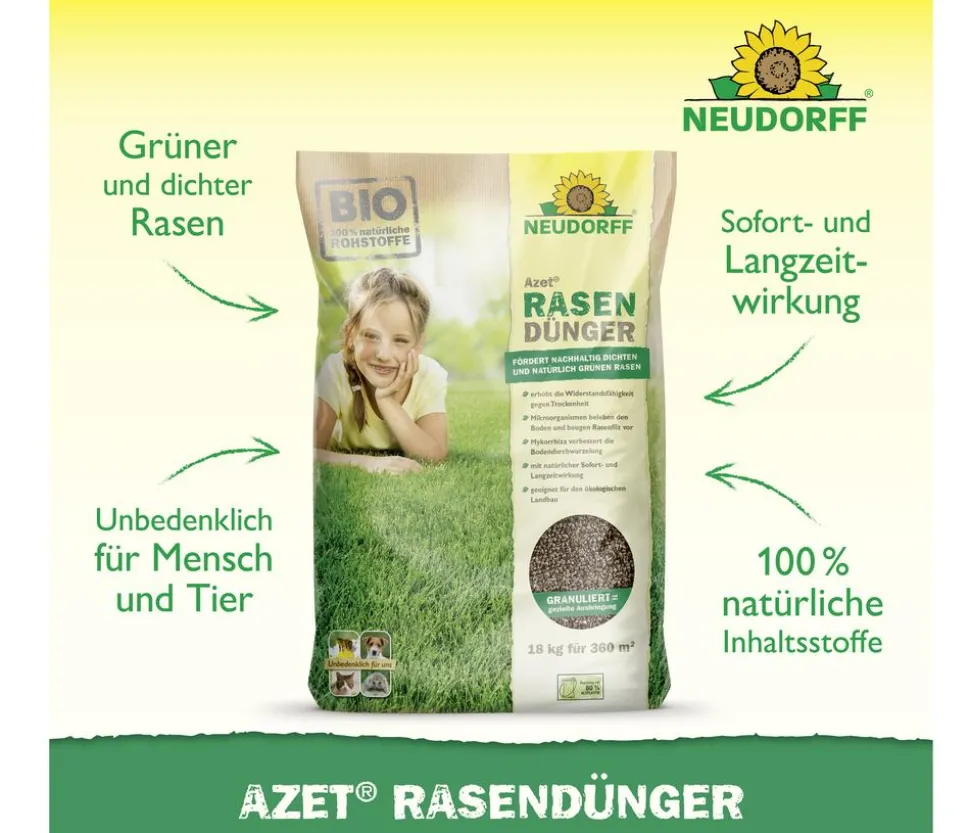 Neudorff Azet® Rasendünger, 18 kg