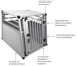 Nobby Aluminium-Autotransportbox New Design, silber
