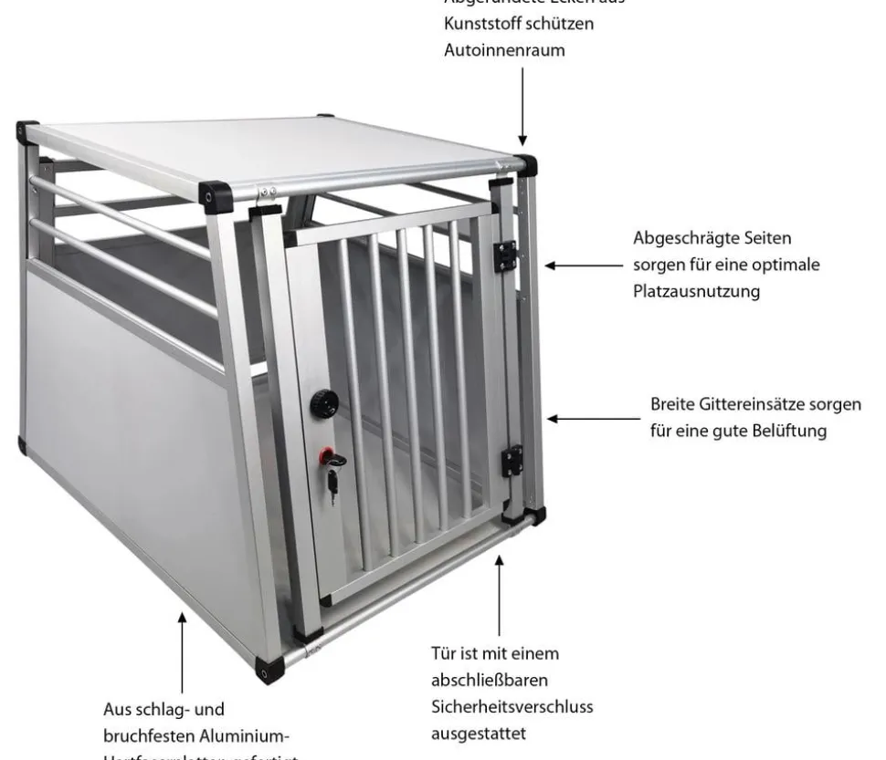 Nobby Aluminium-Autotransportbox New Design, silber