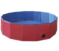 Nobby Hundepool, rund, rot/blau ca. Ø120/H30 cm