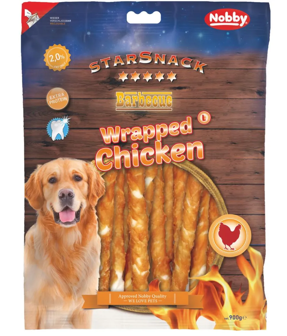Nobby Hundesnack StarSnack Barbecue Wrapped Chicken, L, 900 g