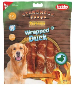 Nobby Hundesnack StarSnack Barbecue Wrapped Duck, L, 375 g