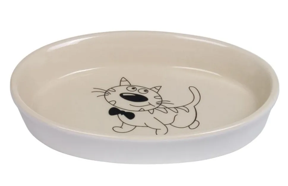 Nobby Keramikschale, creme/beige, ca. B17/H2/T11 cm, 120 ml