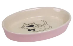 Nobby Keramikschale, pink/beige, ca. B17/H2/T11 cm, 120 ml
