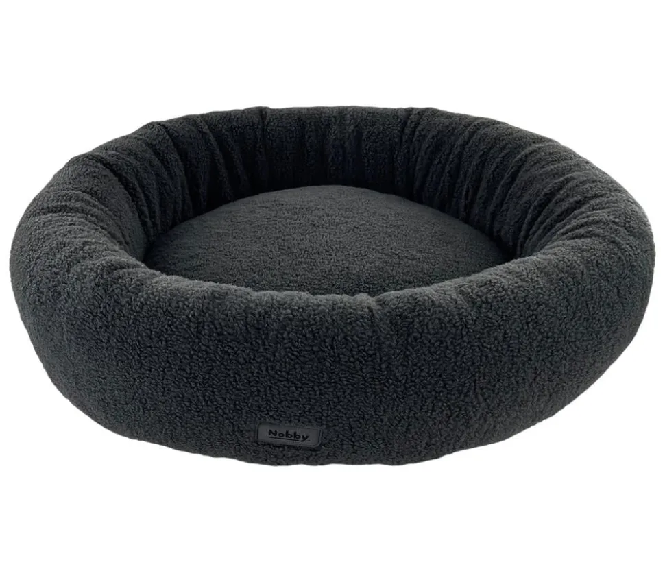 Nobby Komfortbett Donut Jella, rund, dunkelgrau