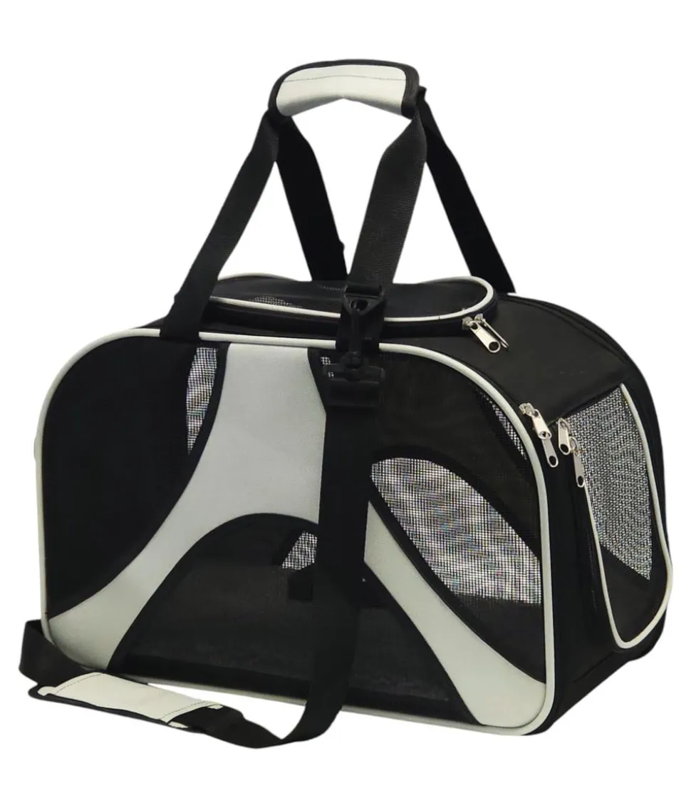 Nobby Transporttasche Swing, creme/schwarz, ca. B46/H30/T22 cm