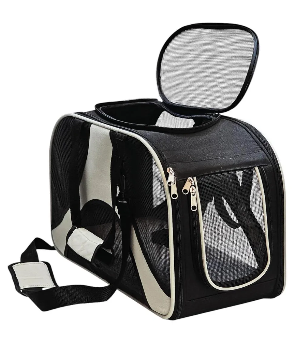 Nobby Transporttasche Swing, creme/schwarz, ca. B46/H30/T22 cm