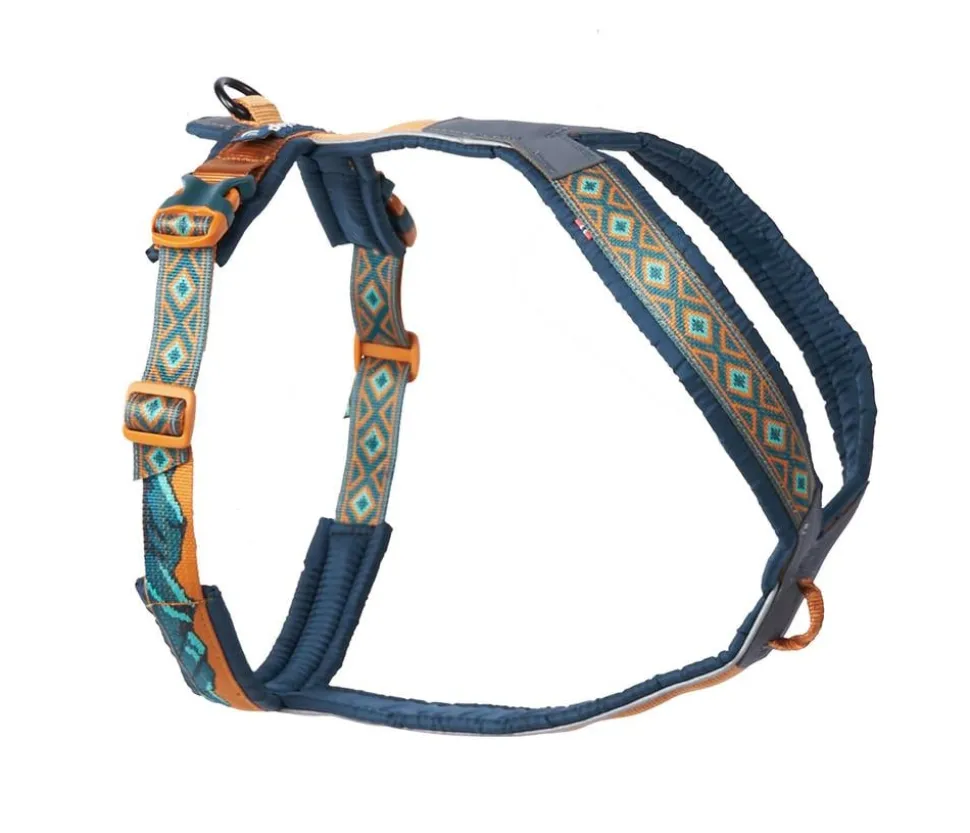 Non-stop dogwear Hundegeschirr Line Harness 5.0 Rachel Pohl Signature Edition, teal/oak