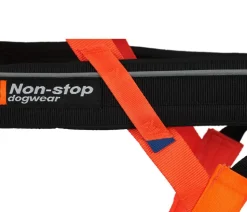 Non-stop dogwear Hunde-Zuggeschirr Freemotion harness 5.0, schwarz/orange