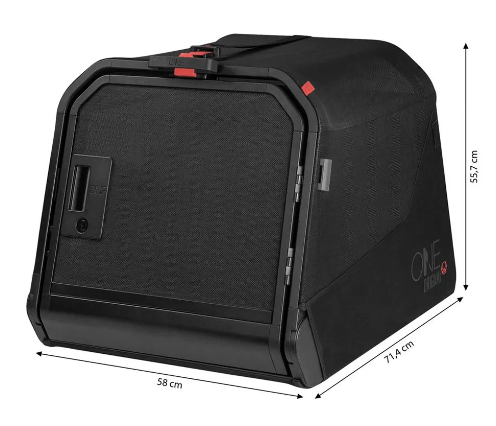 1one1 Origami Hundetransportbox, schwarz, S, ca. B58/H55,7/T71,4 cm