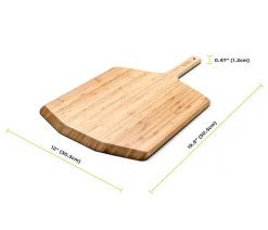 Ooni Bambus Pizzaschieber/Servierbrett, ca. B30/H1/T50 cm