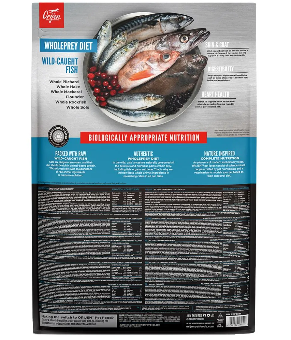 ORIJEN™ Trockenfutter für Katzen Six Fish