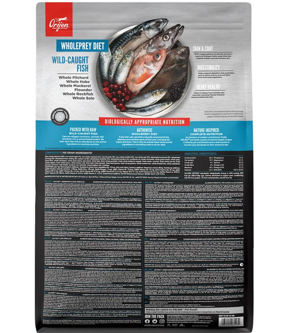 ORIJEN™ Trockenfutter für Katzen Six Fish