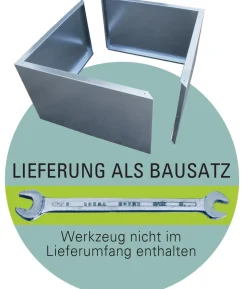 Palatino Cortenstahl-Pflanzrahmen Carlotta, quadratisch, braun