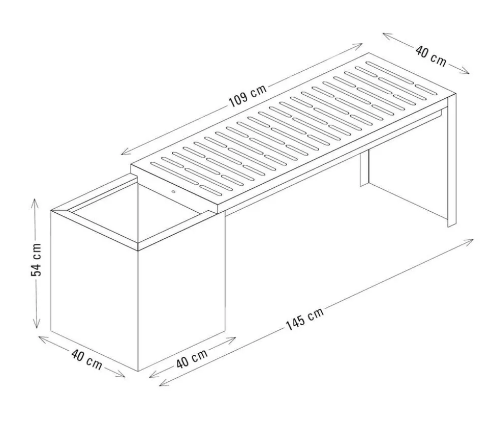 Palatino Gartenbank Clara/Ramp, 2-Sitzer