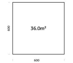 Palmako Fundamentrahmen 6x6 m, inkl. LogFoot