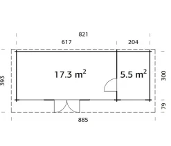 Palmako Gartenhaus Heidi