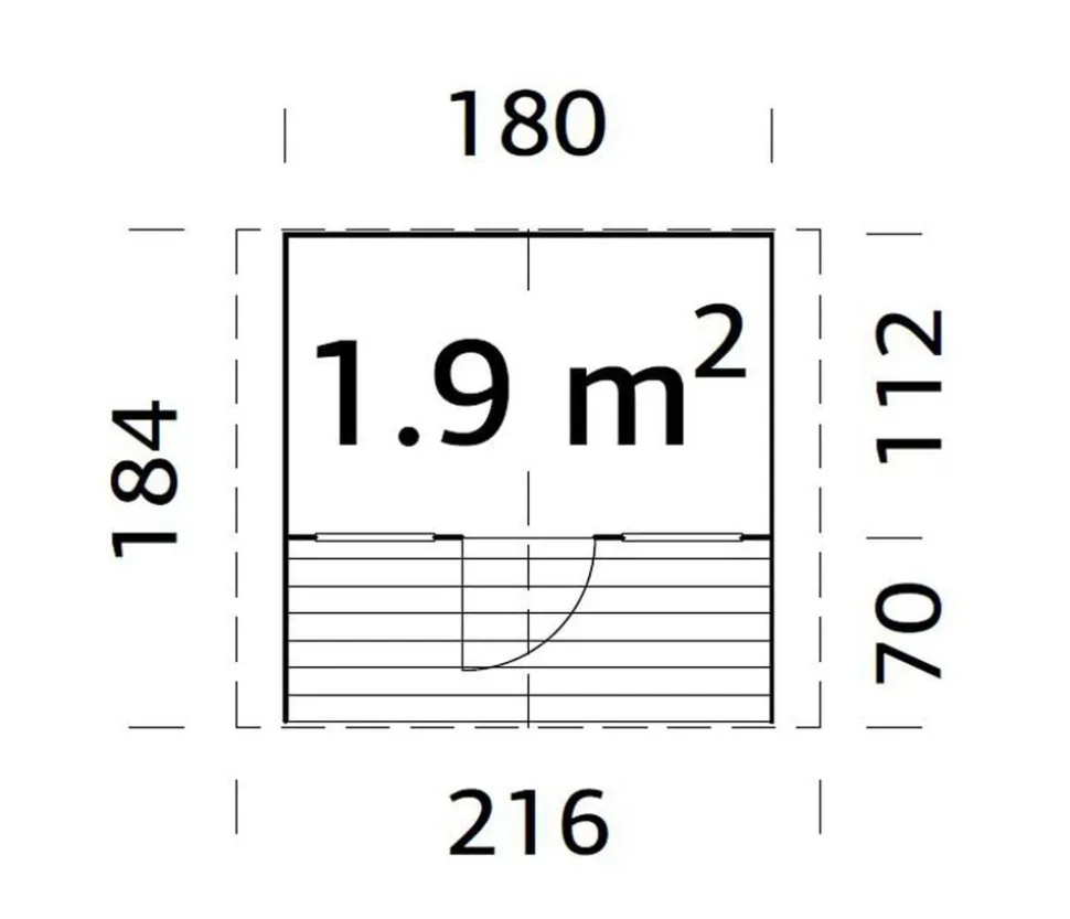 Palmako Spielhaus Felix, ca. B216/H169/T184 cm