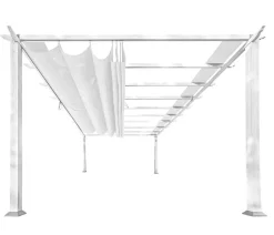 Paragon Outdoor-Pergola Florida 1116, inkl. Sonnensegel weiß, ca. B350,4/H236/T505 cm