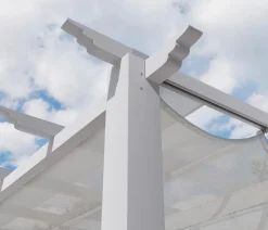 Paragon Outdoor-Pergola Florida 1116, inkl. Sonnensegel weiß, ca. B350,4/H236/T505 cm