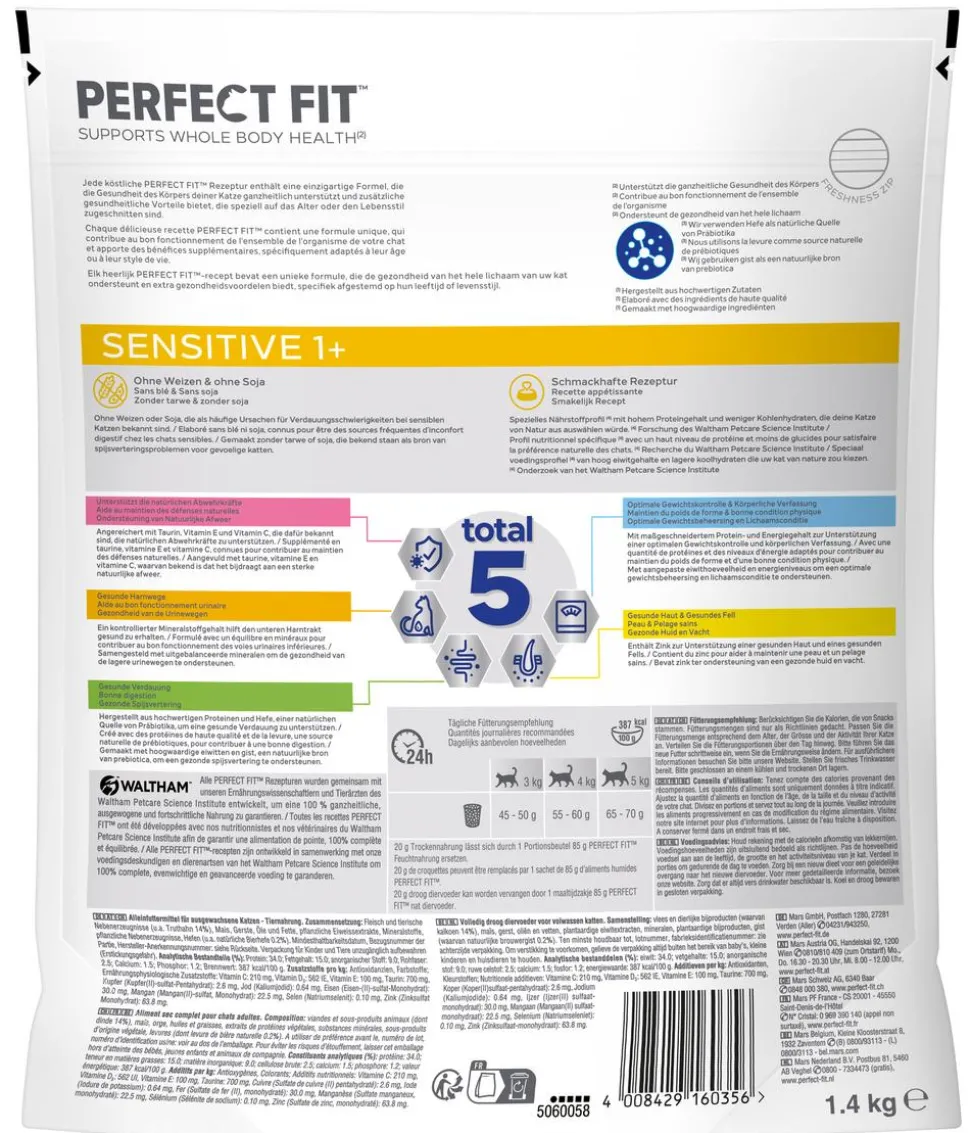 Perfect Fit® Trockenfutter für Katzen, Senior 7+, Huhn, 750 g