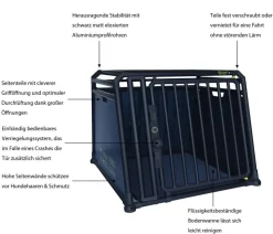 4pets® Hundetransportbox PRO NOIR Line 4