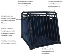 4pets® Hundetransportbox PRO NOIR Line 3
