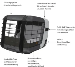 4pets® Transportbox CAREE, ca. B47,2/H46,5/T57 cm